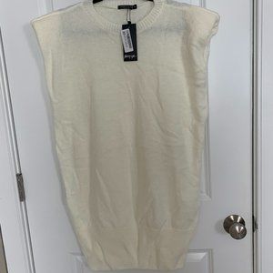 Padded Knitted Jumper Dress